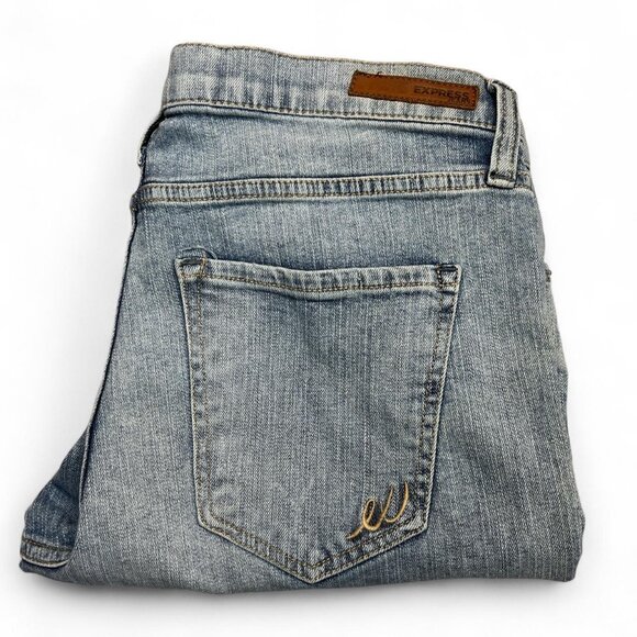 Express Girlfriend Mid‑Rise Straight Leg Jeans | Women’s Size 10 | Casual Street - Picture 7 of 8